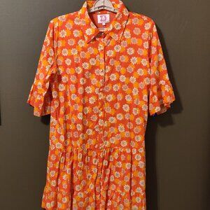 Victoria Dunn Sullivans Swing Dress In Juniper Sunset SIZE LARGE